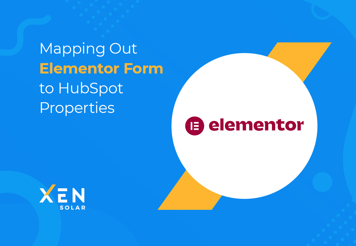 Mapping out elementor form to hubspot properties
